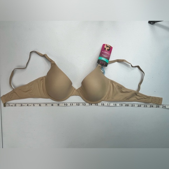 NWT Maidenform T-Shirt 4-Way Stretch Front Adjustable Straps Bra Body Beige 34C - Picture 14 of 15
